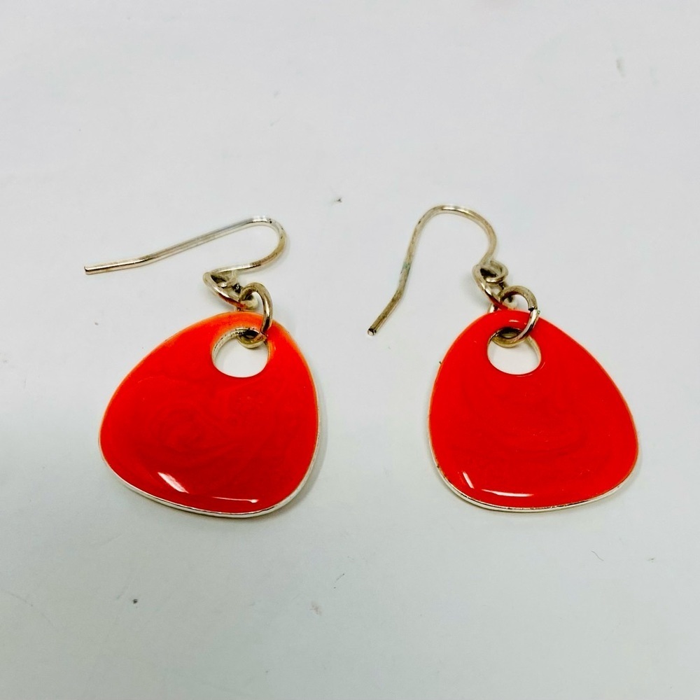 Elegant Orange Pendant Necklace, Bracelet & Earrings Set - Picture 8 of 9